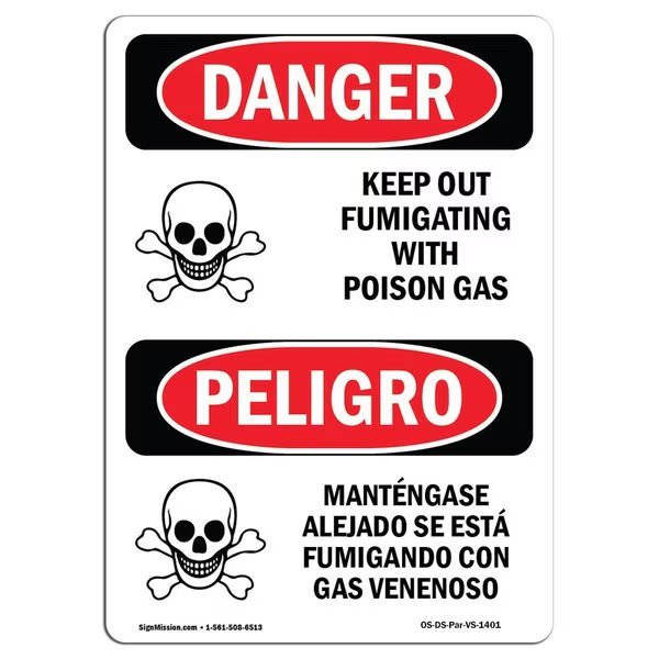 Safety Sign, OSHA Danger, 18